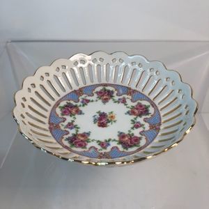 Schumann Bavaria Stamped Reticulated Bowl / Dish